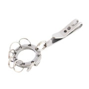 UNTERING Suspension Pocket Clip Stainless Steel Belt Key Holder Portable Keychain Outdoor Key Suspension Tool Easy to Use
