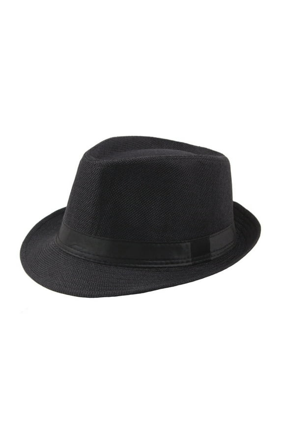 Top Hat Short Brim Hats Mens Vintage Hat with Black Bands 8 Solid Color Size Fit Most
