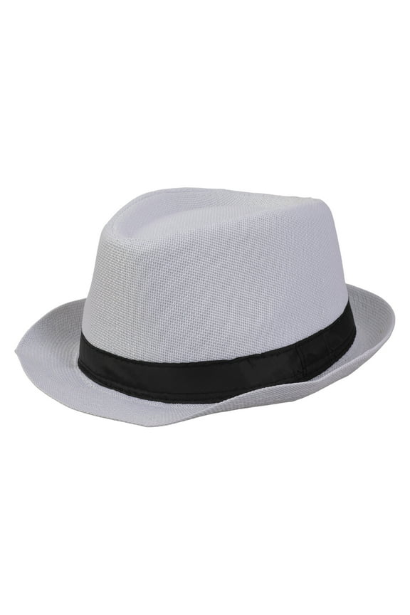 Top Hat Short Brim Hats Mens Vintage Hat with Black Bands 8 Solid Color Size Fit Most