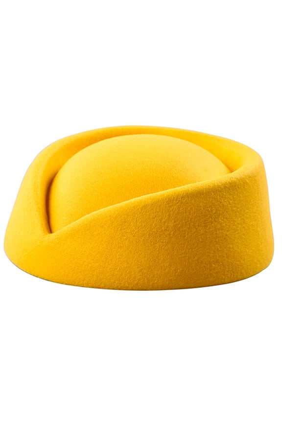 Top Hat Solid Color Female Flight Attendant Hat Sweet Business Uniform Live Show Women Caps Hats Air Cosplay