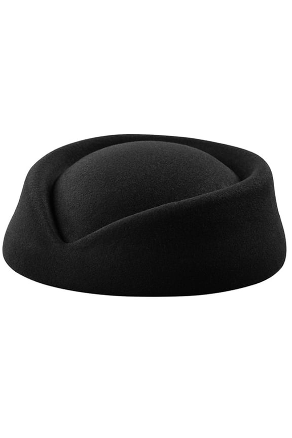 Top Hat Solid Color Female Flight Attendant Hat Sweet Business Uniform Live Show Women Caps Hats Air Cosplay