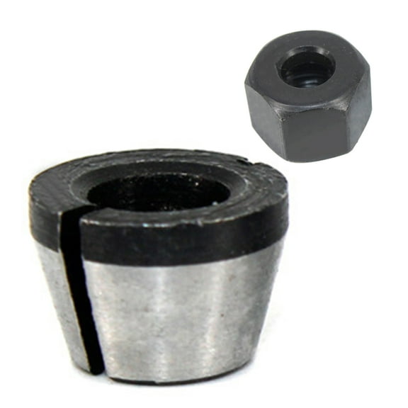 UNTERING Trimmer Chuck Router Collet High Chucks Clamping Adapter for Woodworking Engraving Trimming Machine Tool Steel