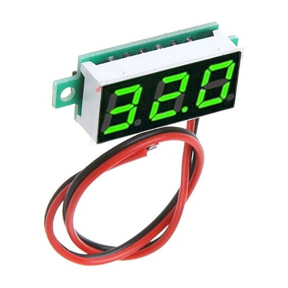 UNTERING Voltmeter for 5-120V 2-Wire Voltmeter 3-Digit LED Display Panel Meter Digital Tester Fitting for Household Worksho