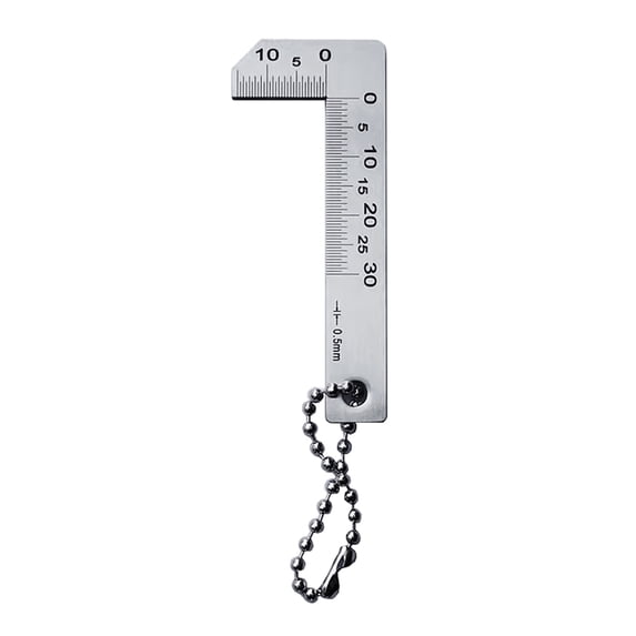 Welding Radiography Ruler UNTERING Welding Inspection Ruler Stainless Chamfering Ruler 0-30mm ...