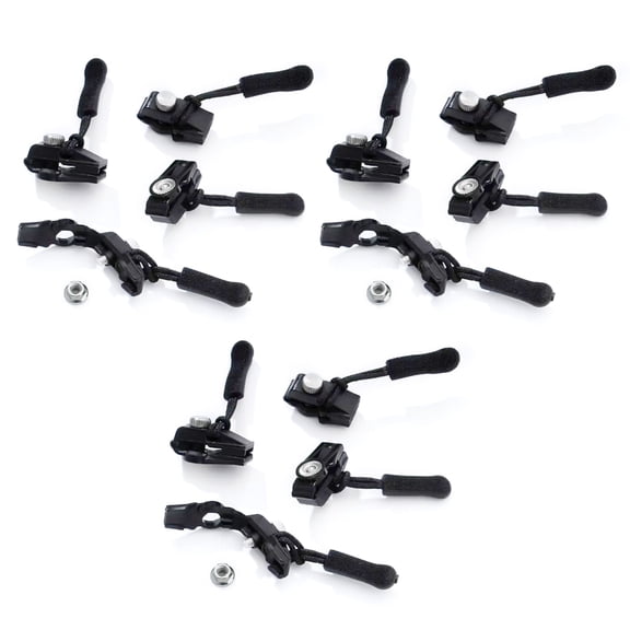 UNTERING Zipper Repairer 6/12Pcs Adjustable Zippers Repair Tool Easy Install Zippers Fixer for Clothing Wetsuits Bags Backpacks Purse Wallet