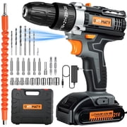 UNTIMATY 21V Cordless Power Drill Set, Power Drill Driver Kit with Lithium-ion Battery and Charger, 3/8-Inch Keyless Chuck, 2 Variable Speed, 25+3 Position and 33pcs Drill/Driver Bits