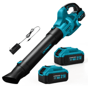500CFM Cordless Leaf Blower for Lawn Care 2 x 4.0Ah Battery Powered Leaf Blower with 6 Variable Speeds