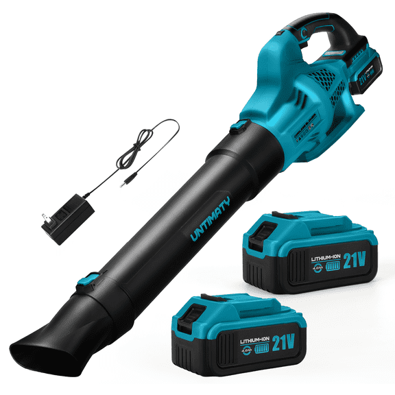 500CFM Cordless Leaf Blower for Lawn Care 2 x 4.0Ah Battery Powered Leaf Blower with 6 Variable Speeds