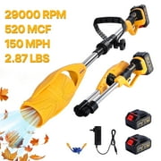UNTIMATY Cordless Leaf Blower with Battery and Charger 21V Small Handheld Leaf Blower for Yard Lawn Care, Yellow