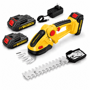 UNTIMATY Hedge Trimmer Cordless, 2 in 1 Handheld Electric Grass Trimmer , Trimmer for Bush,Tree, Garden, Patio and Lawn