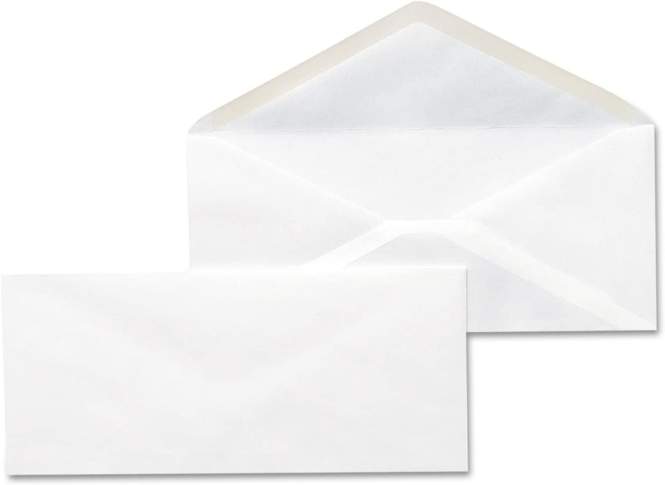 UNV35210 #10 Monarch Flap Open-Side Gummed Business Envelope - White ...