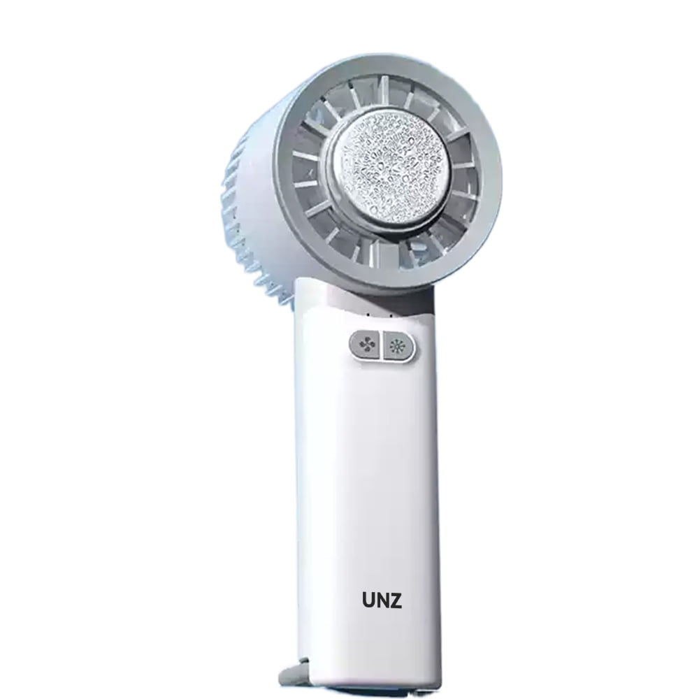 UNZ Electric fans for personal use, White, Quiet Personal Fan for Home or Office, 3 Speeds and 90 Degree Pivoting Head