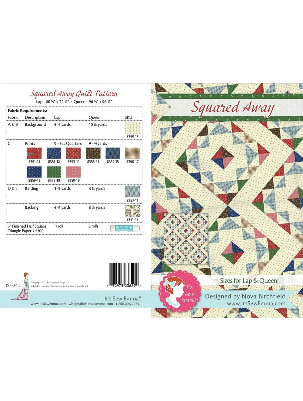 UNbranded Its Sew Emma Quilt Pattern Spirited Away Lap Quilt