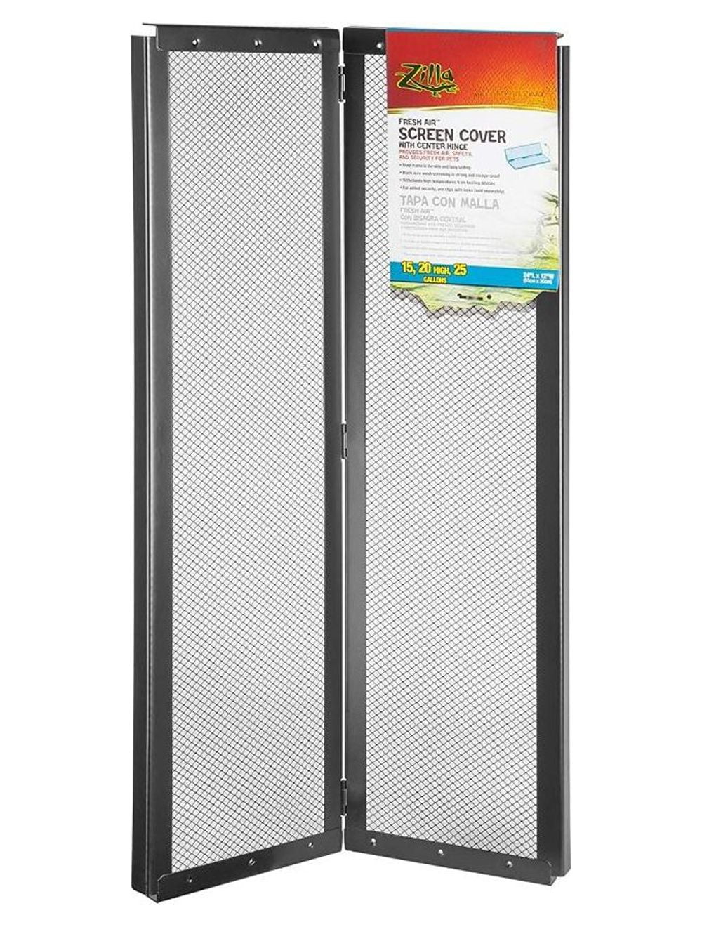 UNbranded Zilla Fresh Air Screen Cover with Center Hinge 24 x 12 Inch
