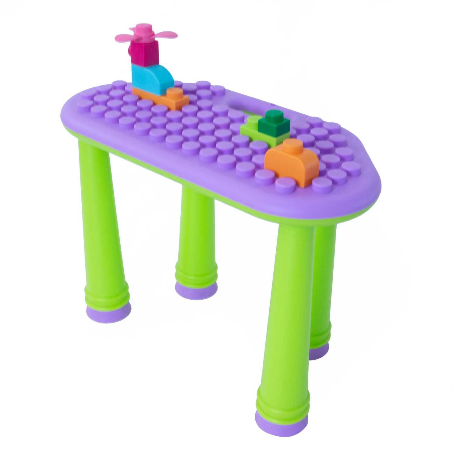 UNiPLAY Indoor/Outdoor Toddler Activity Table Set with 25 Piece ...