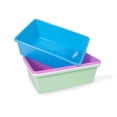 thumbnail image 1 of UNiPLAY Large Stackable Storage Bins for Closet Organizers, Food Organizer Bins, Pantry Storage and Toy Storage Organizer, Pink (4-Pack), 1 of 7