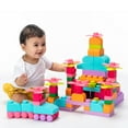 thumbnail image 1 of UNiPLAY Plus Soft Building Blocks — Creativity Toy, Educational Play, Cognitive Development, Early Learning Stacking Blocks for Infants and Toddlers, Pink (42-Piece Set), 1 of 6