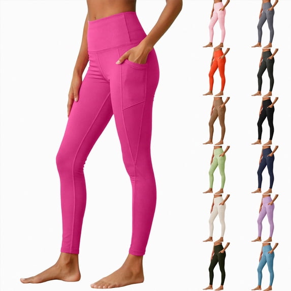 03 Run UOCUFY High Waisted Leggings with Pockets for Women - Buttery Soft Yoga ...