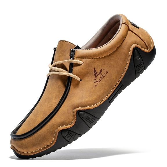 UOFEIY Fashion Men Dress Shoes Male Flats Handmade Leather Shoes