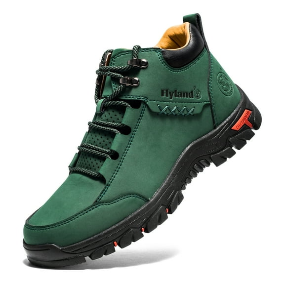 UOFEIY Men's Casual Leather Fashion Sneakers Ankle Chukka Boots Handmade Driving Shoes