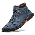 thumbnail image 1 of UOFEIY Men's Fashion Vintage Classical Genuine Leather Handmade Chukka Boots Daily Casual Work Office Shoes, 1 of 8