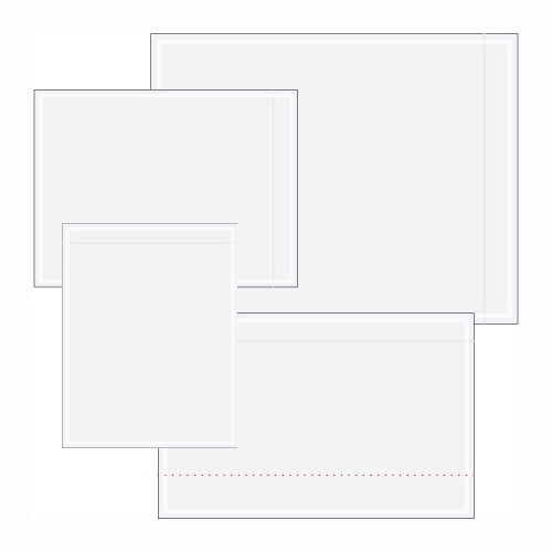 UOFFICE 1000 Clear Packing List Enclosed Envelopes Per Pack 7" x 10