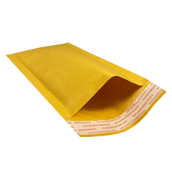 UOFFICE 1000 Kraft Bubble Mailers 5x10" - #00 Self-Seal Padded Envelopes