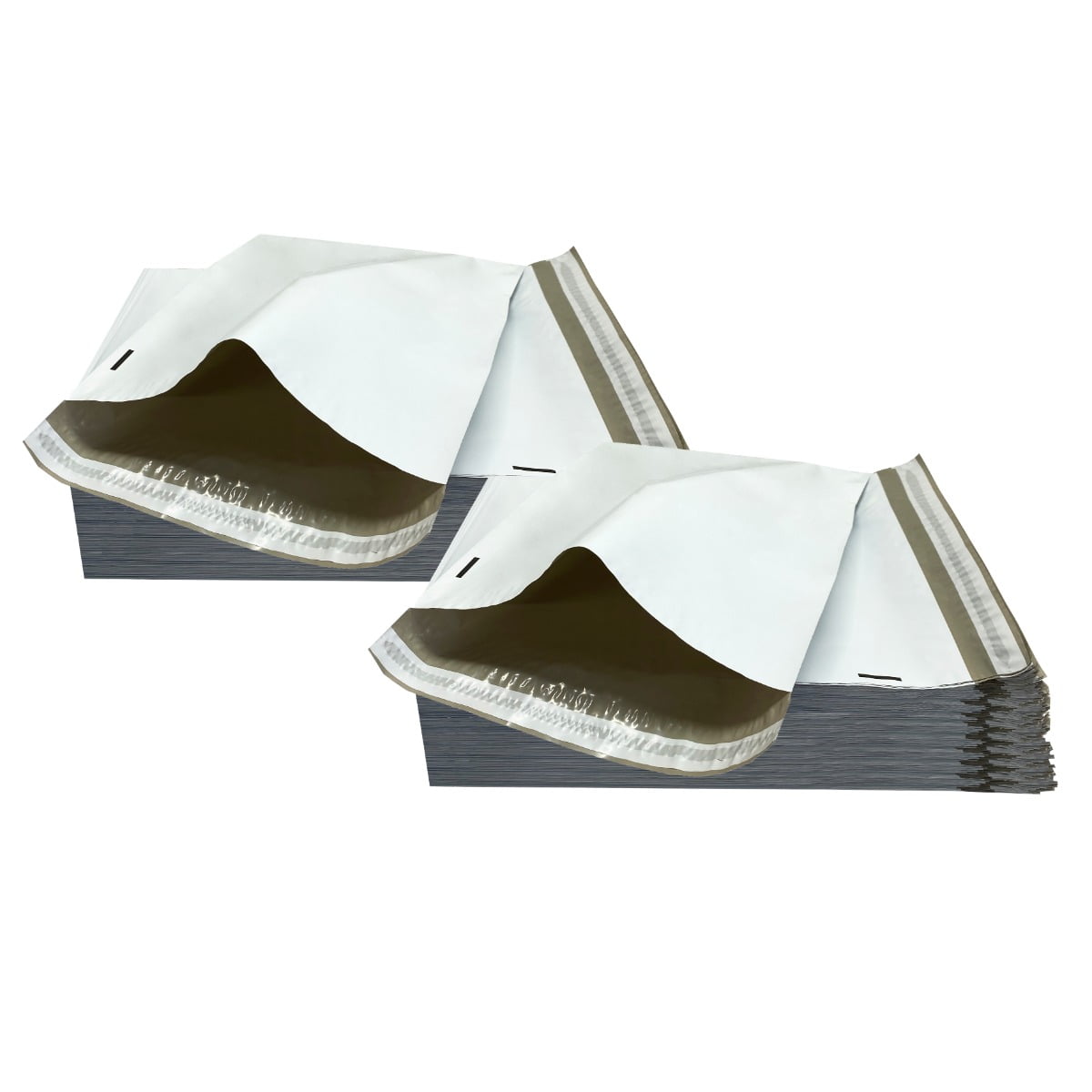 UOFFICE 1000 Poly Mailers Bags 12x15.5" - #4 Pouches Envelopes White Self-Sealing