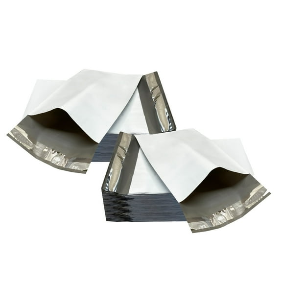 UOFFICE 1000 Poly Mailers Bags 6" x 9" - #0 White Self-Sealing Envelopes