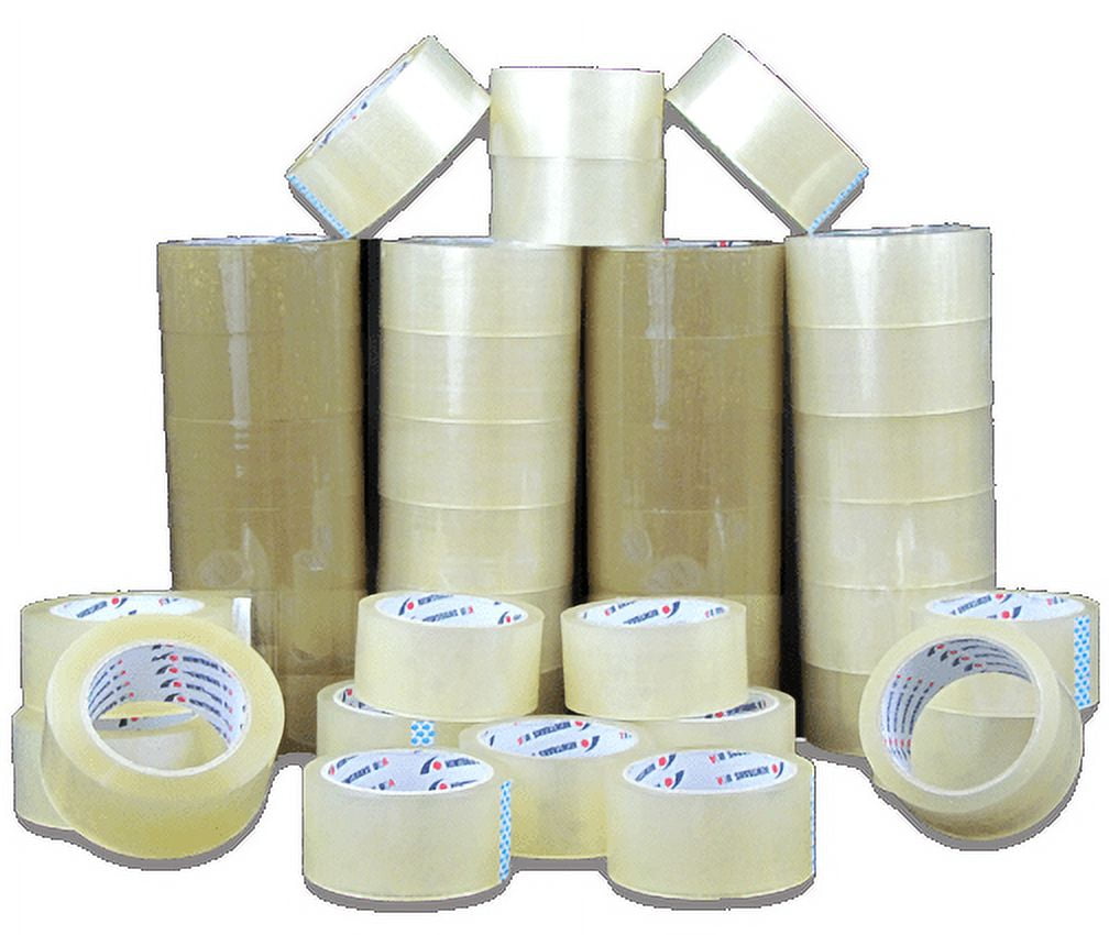 UOFFICE 18 Rolls Carton Sealing Tape Clear 2" x 55 Yds 1.9 Mil