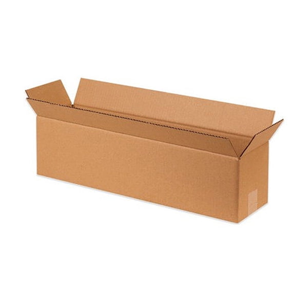 UOFFICE 25 Long Corrugated Boxes 12 x 6 x 6" Cardboard Shipping Box Moving Cartons