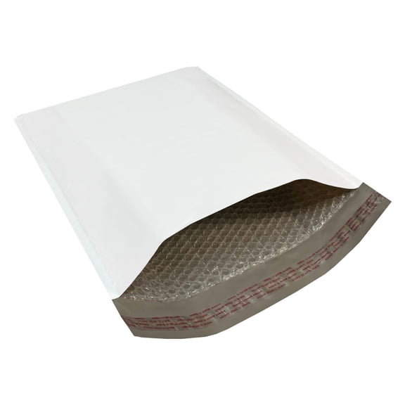 UOFFICE 25 White Poly Shipping Bubble Mailer Bags 14.5" x 20" #7 Self-Seal Envelopes