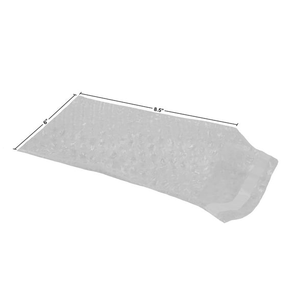 UOFFICE 250 Bubble Out Bags 6x8.5" Wrap Pouches Envelopes Self-Sealing