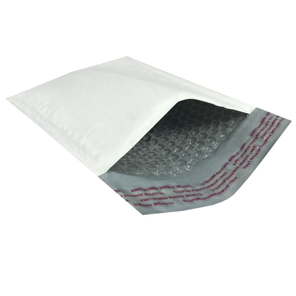UOFFICE 250 Poly Bubble Mailer Bags 5x10" - #00 Pouches Envelopes White Self-Sealing