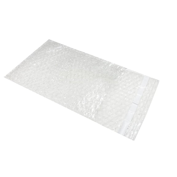 UOFFICE 50 Clear Bubble Out Bags Per Pack 7' x 11.5" Wrap Pouches Envelopes Self-Sealing