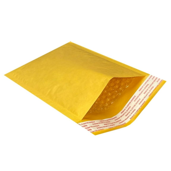 UOFFICE 50 Kraft Bubble Mailers 5x10" #00 Self-Seal Padded Envelopes