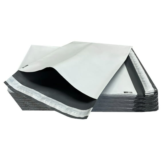 UOFFICE 500 Poly Mailers Bags per Pack 10 x 13" - #3 Pouches Envelopes White Self-Sealing
