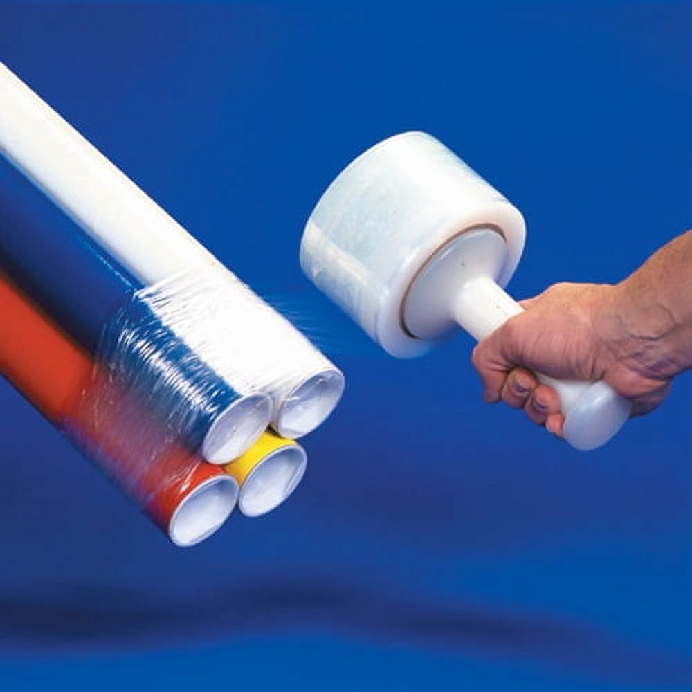 UOFFICE Cast Stretch Wrap - 3" x 1000' x 80G, 18 Rls/Cs Narrow Banding