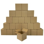 UOFFICE 16" x 16" x 16" Single Wall Standard Shipping Boxes, 25 Count, 1 Pack