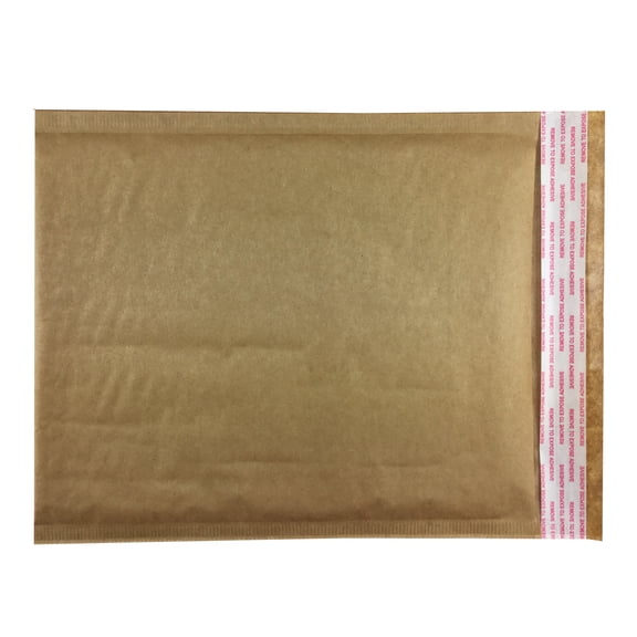 Uboxes Dark Brown Self-Adhesive Mailers, 9.5" x 13.5", 100 Count