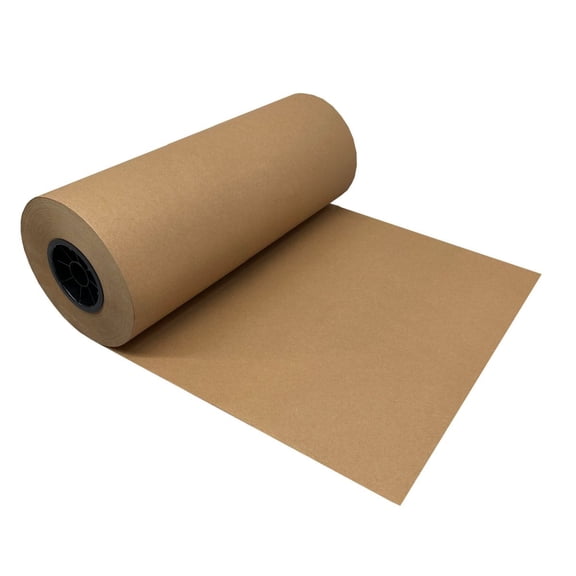 UOFFICE Kraft Paper Roll 600'x18" 50lb Strength Brown Shipping Paper