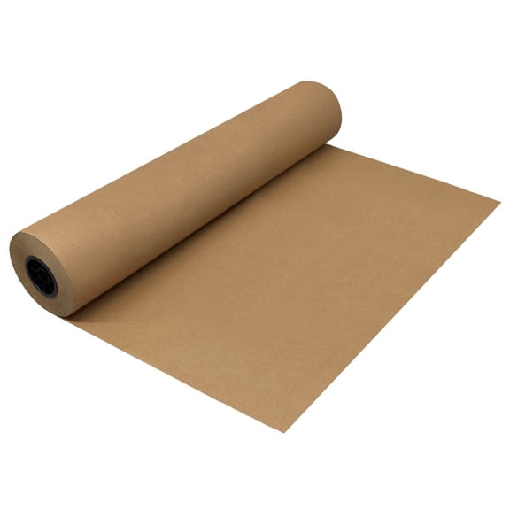 UOFFICE Kraft Paper Roll 600'x48" 50lb Strength Brown Shipping Paper Fill