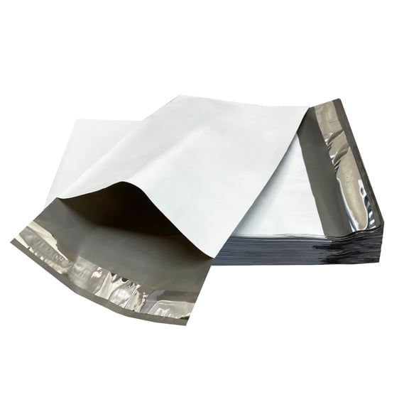 UOFFICE Pack Of 200 Poly Mailers Bags 6 x 9" - #0 White Self-Sealing Pouches Envelopes