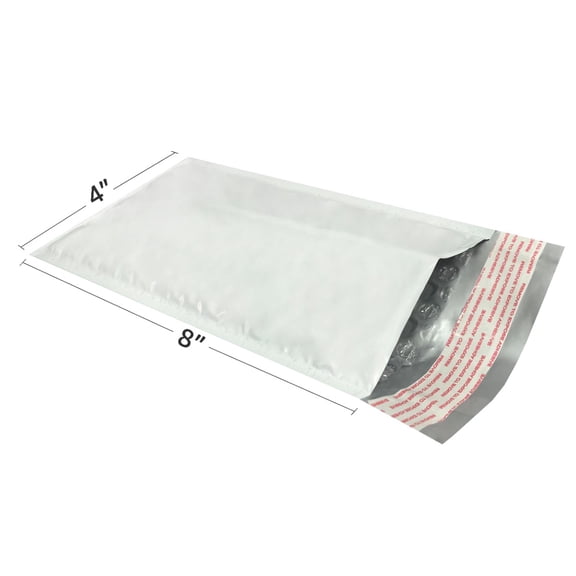 UOFFICE Poly Bubble Mailer  4"X8" #000- Pack of 25