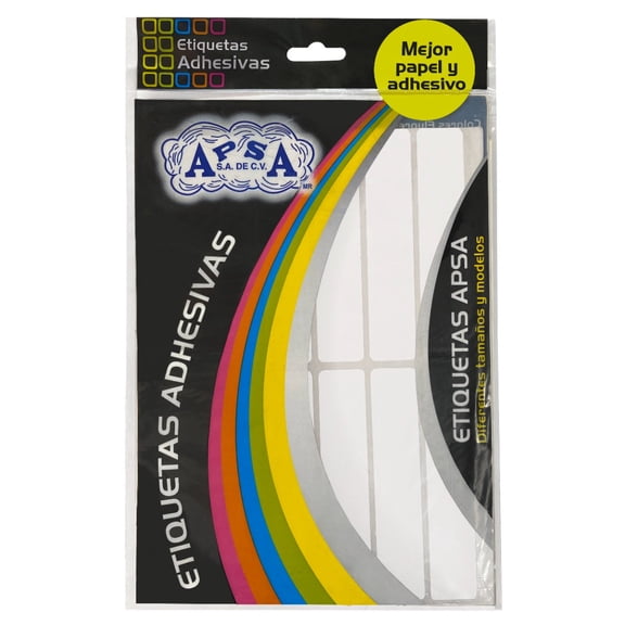 UOFFICE Rectangular Adhesive Labels, 20mm x 100mm, White