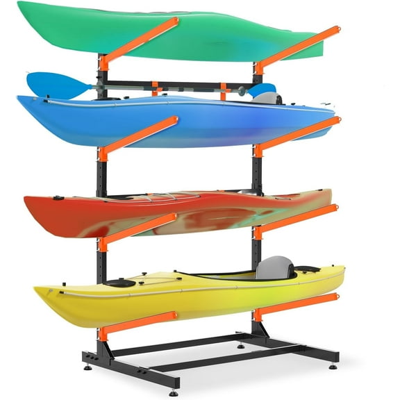 UOKRR Weatherproof Steel Kayak Storage Rack, 300 lbs Capacity, 71 Inches