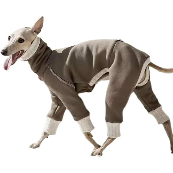 UOSIA Autumn Thin Soft Warm Dog Onesie Jumpsuit Bodysuit High-Neck Stretchy Greyhound Underwear