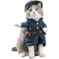 thumbnail image 1 of UOSIA Cowboy Dog Costume with Hat - Blue Cat & Small Dog Halloween Costume, 1 of 7