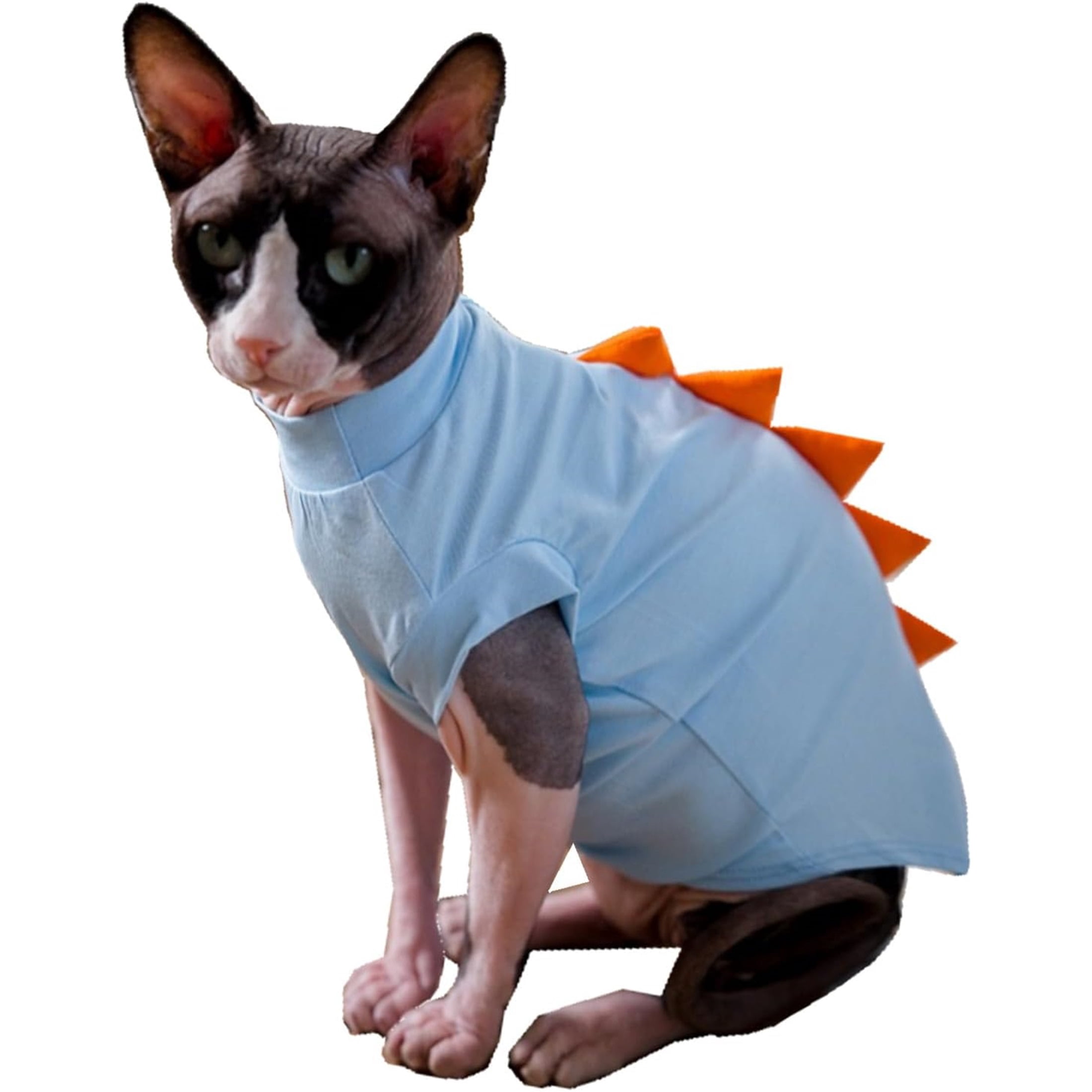 Kotomoda Santa Hoodie For Sphynx Cats - X-Small Hairless Cat Clothes, Soft Cotton 2 thumbnail image