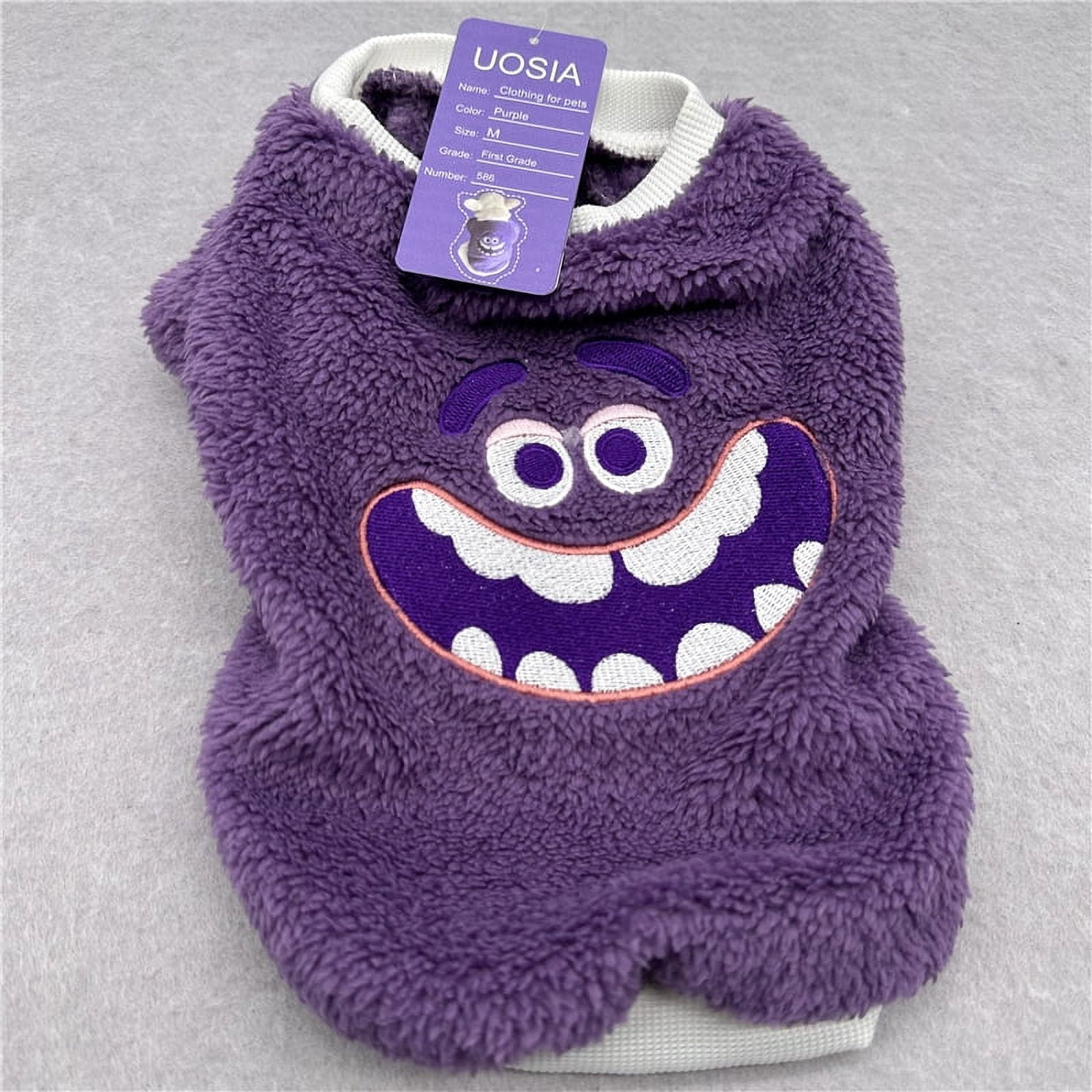 UOSIA Dog Cat Winter Coat, Cold Weather Clothes Soft Warm Dog Sweater